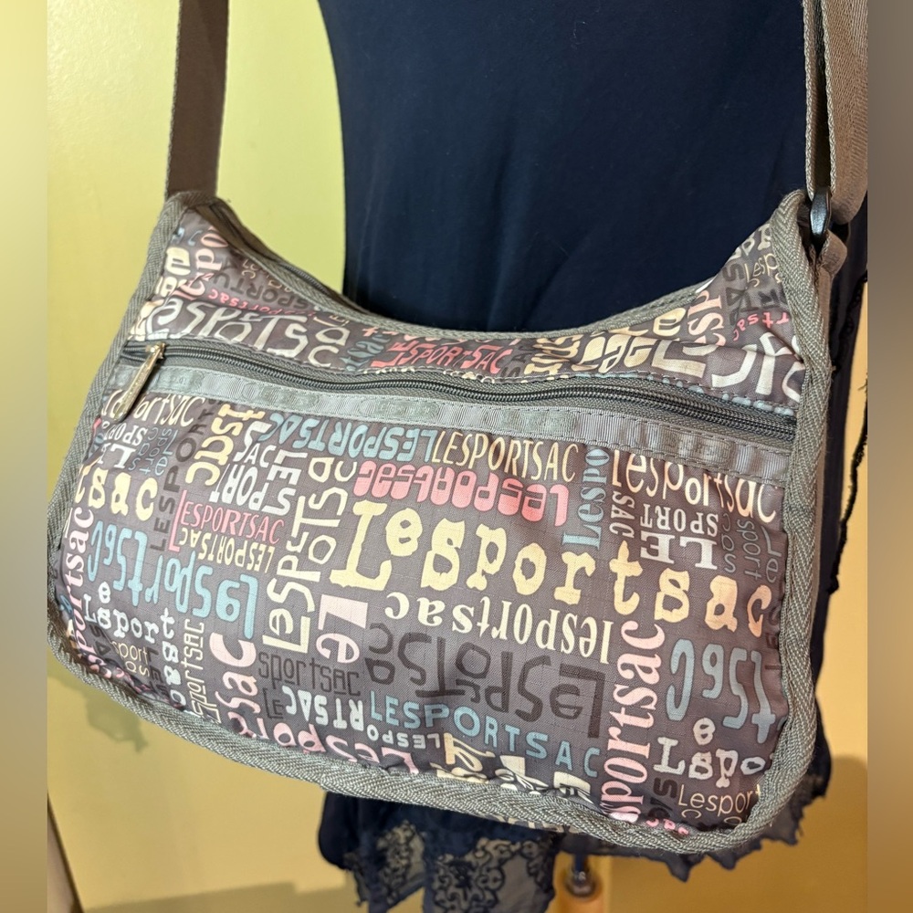 LeSportsac Pastel Graphic Text Crossbody Bag - Picture 2 of 16